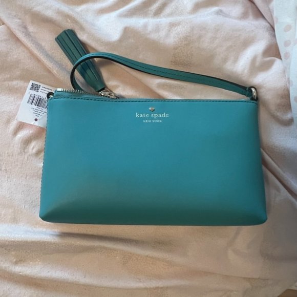 kate spade Ivy Street Amy Crossbody purse bag stone blue nwt - Picture 6 of 8
